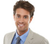 Hes a talented young executive. Studio portrait of a handsome young businessman isolated on white